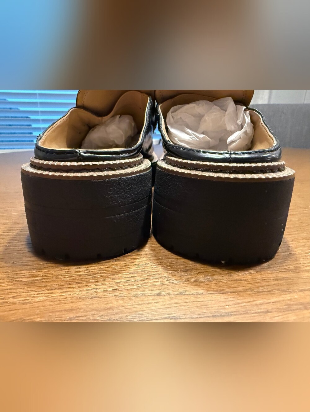 Sam Edelman Black Patent Leather Loafer Size 7.5 - Picture 5 of 12